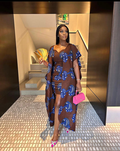 Brown Ankara 2 piece