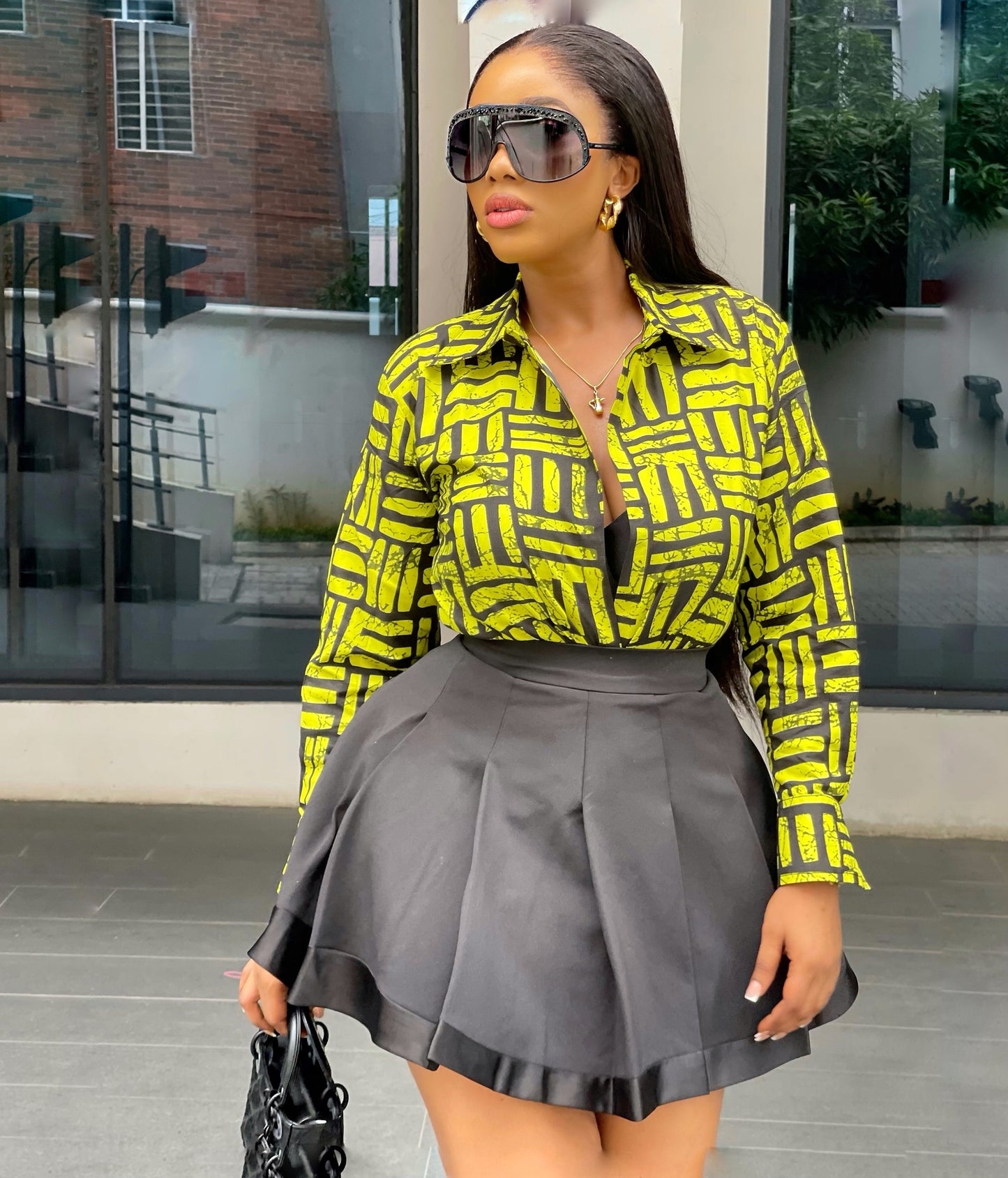 Ankara top and skirt