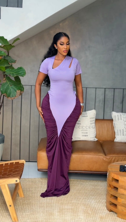 Seyi gown (lilac and purple)