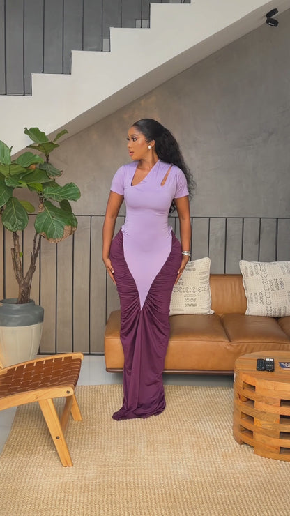 Seyi gown (lilac and purple)