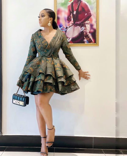 Bunke dress - Kome Osalor Fashion House